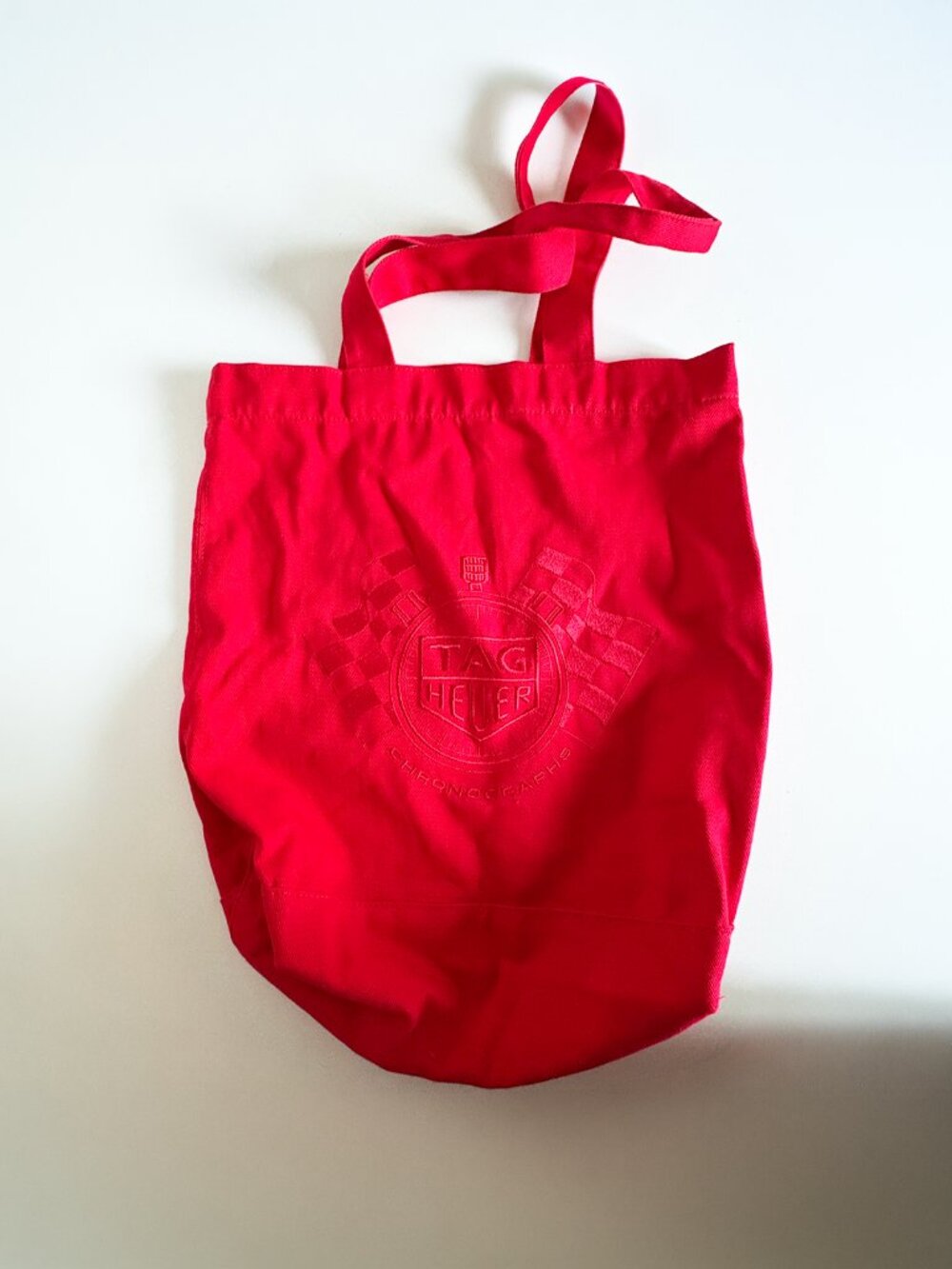 TAG Heuer Chronographs Promotional Tote Bag — Rare Collector's Item